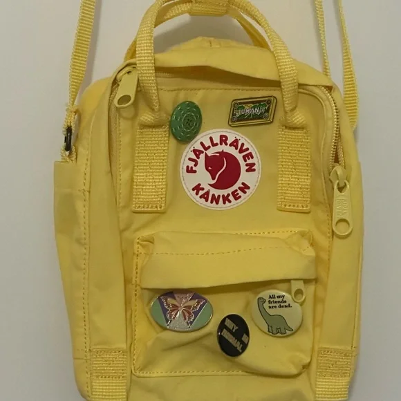 NWT Fjällräven Kånken Yellow Mini Backpack Fjallraven Kanken Mini Backpack - Kantarell – Sand  main image 4